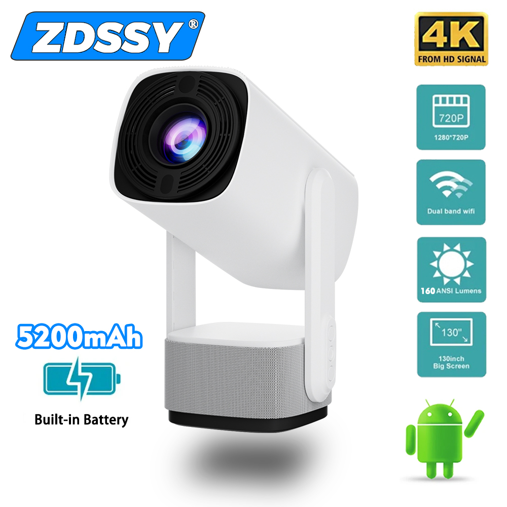 Auto Focus Keystone Correction Projector - ZDSSY 4K проектор K2 Smart Android11