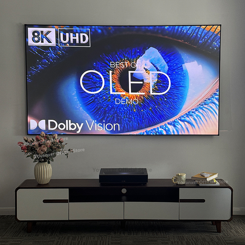 Ultra Short Throw Laser Projector 4K - 80-дюймовый новый проекционный экран Fresnel 5.0