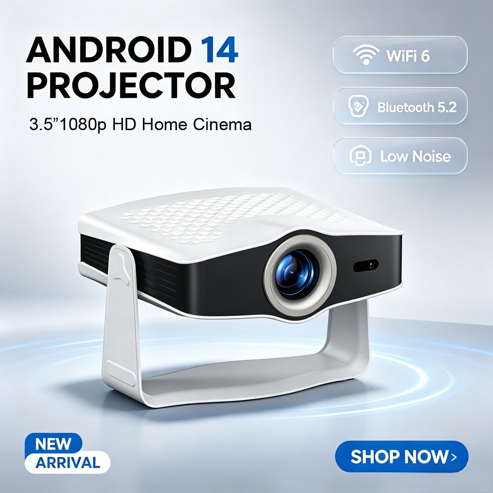 Auto Focus Keystone Correction Projector - Проектор с ЖК-экраном, разрешение 1080P, яркость