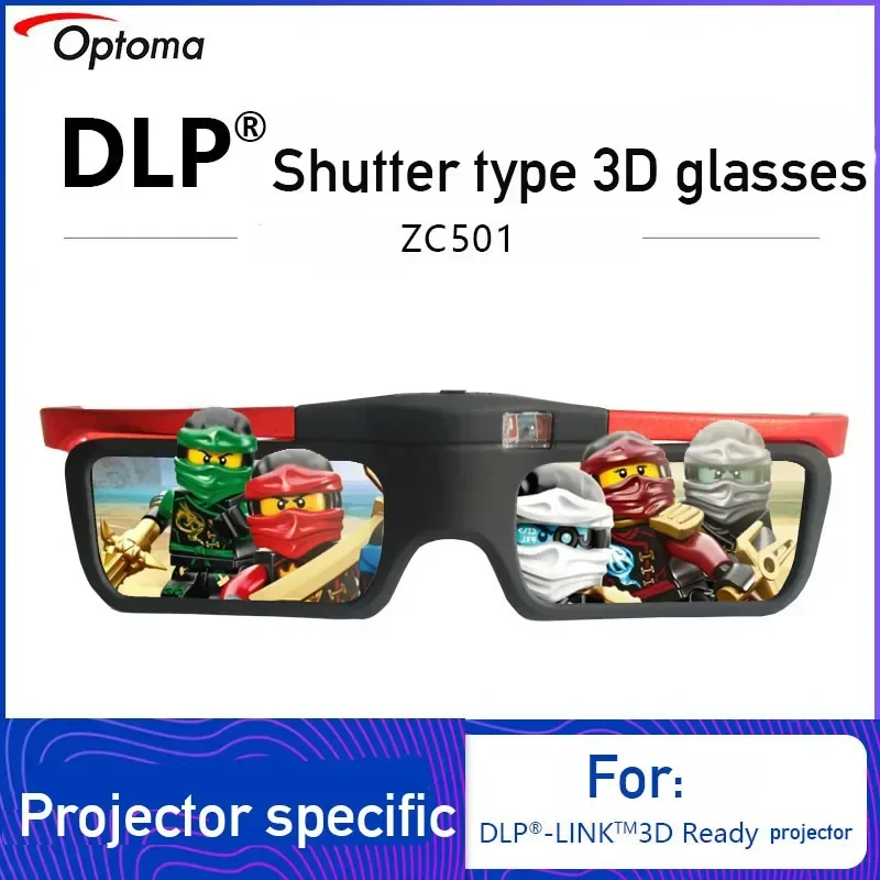 Active 3D Glasses Dlp Link Projector - Оригинальные перезаряжаемые 3D-очки Optoma ZC501 Active