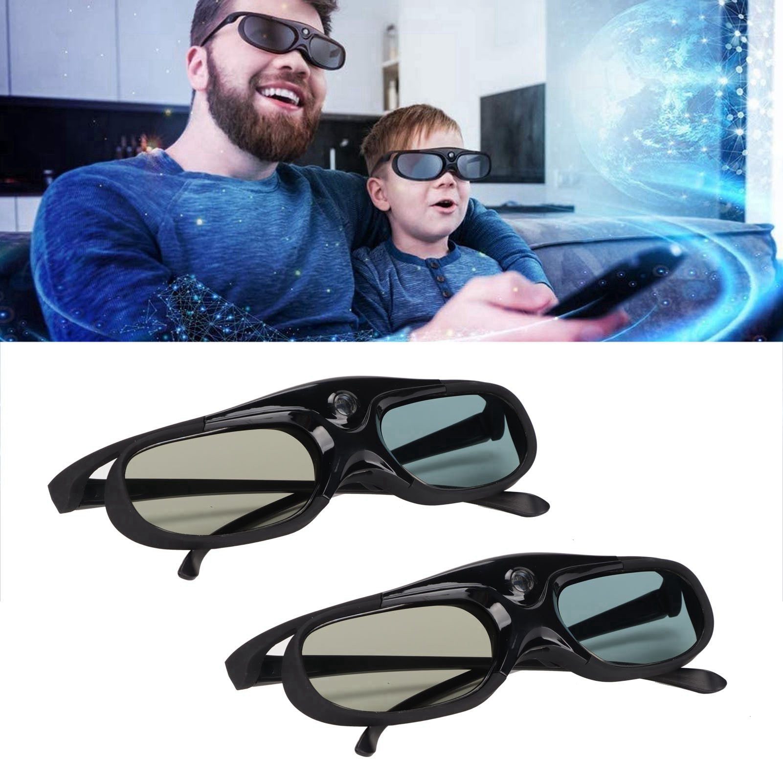 Active 3D Glasses Dlp Link Projector - 144 Гц 3D-очки с активным затвором