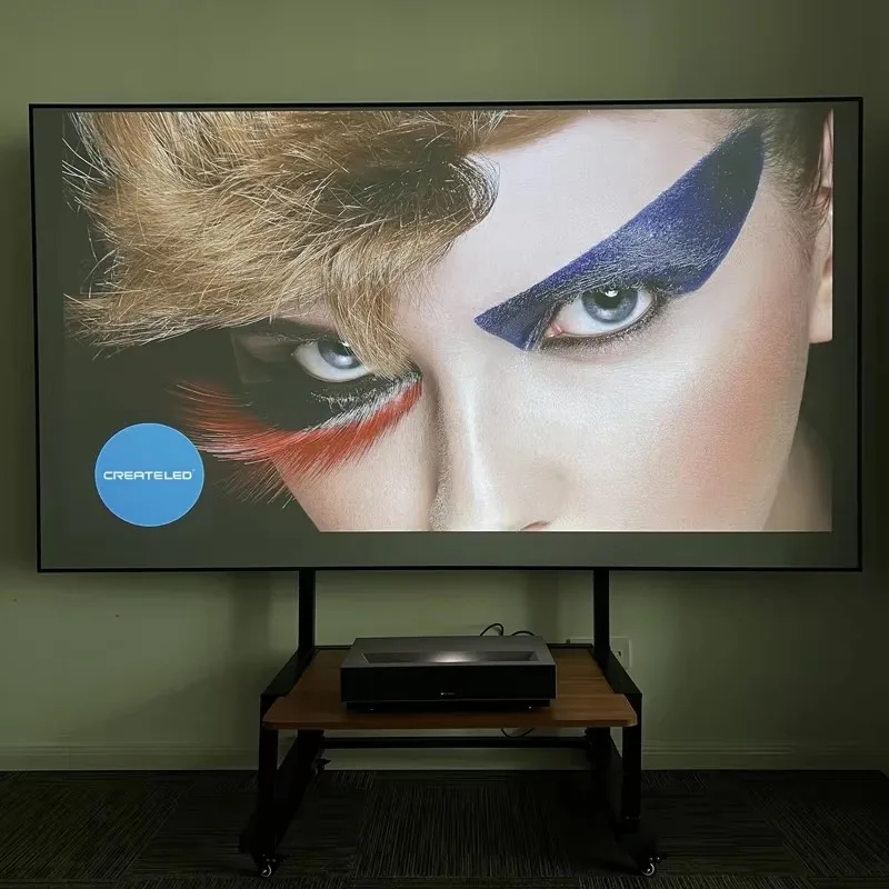 Ultra Short Throw Laser Projector 4K - Доступный 150-дюймовый проекционный экран Max Grey