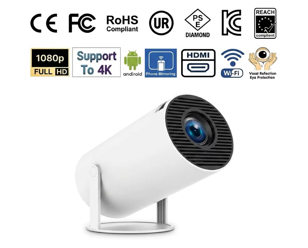 Портативный проектор 1080P, 20 – обзор и цена 4K Smart Projector Android 11 Wifi 6