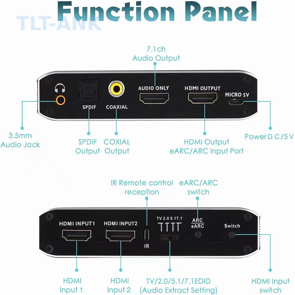 HDMI-переключатель 2 входа 1 в – обзор и цена Optical Audio Hdmi Earc Extractor
