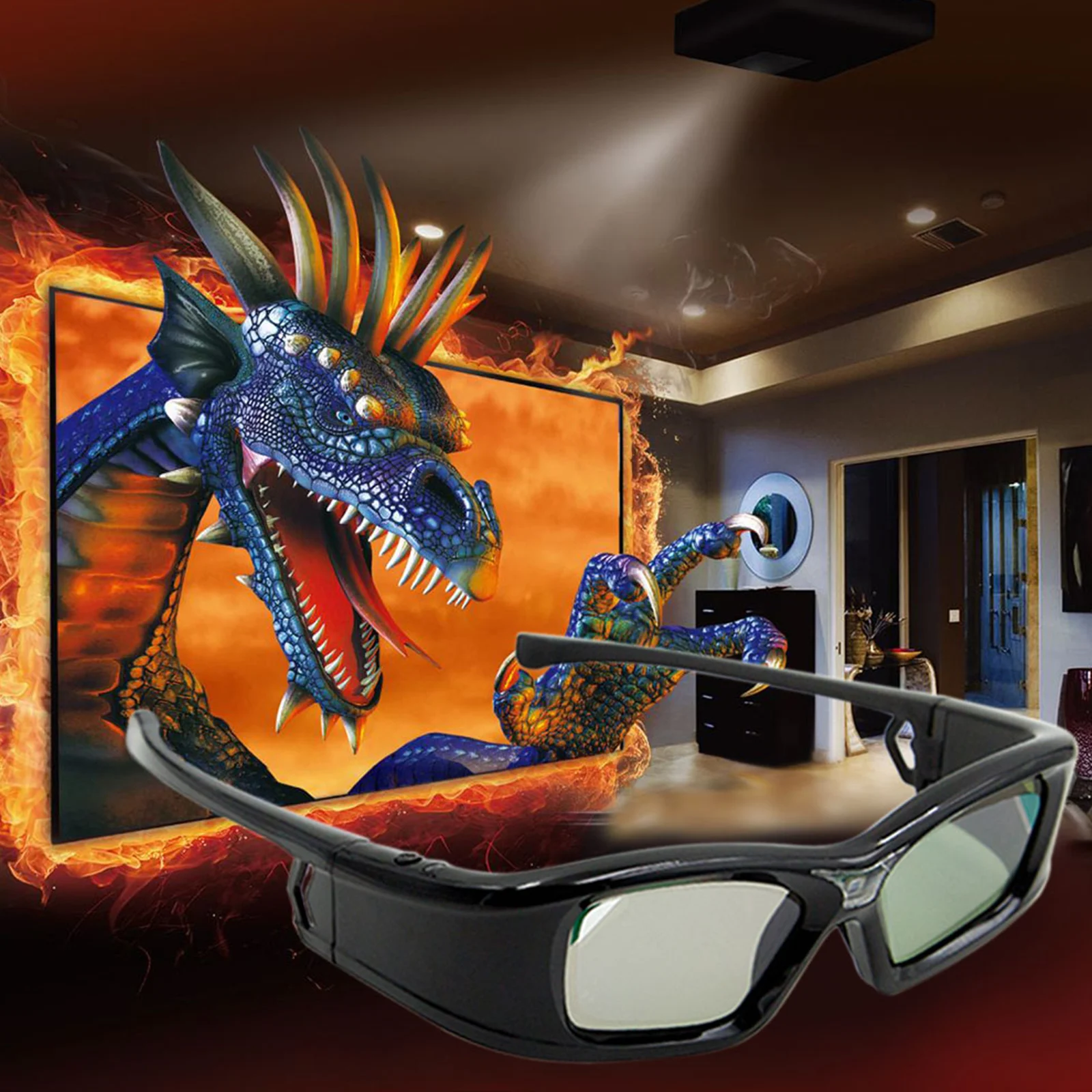 GL410 3D-очки для проектора Fu – обзор и цена Active 3D Glasses Dlp Link Projector