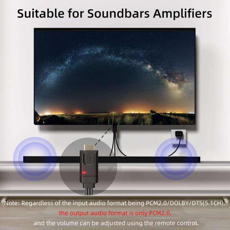 Конвертер EARC ARC в RCA для и – обзор и цена Optical Audio Hdmi Earc Extractor