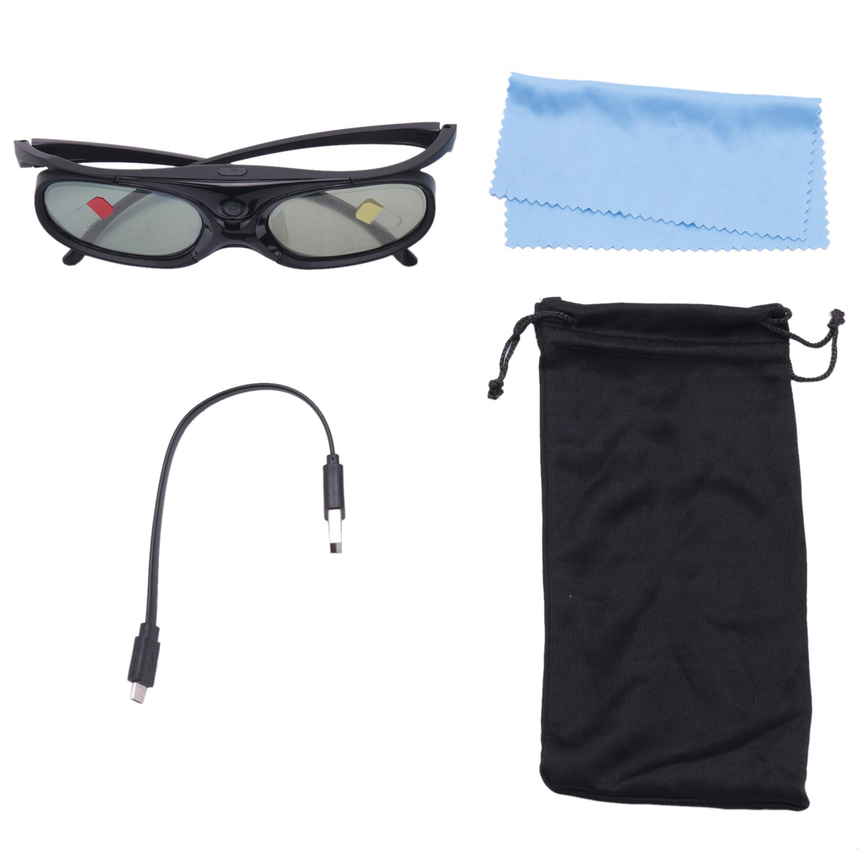 ROO 4 шт. 3D-очки с активным з – обзор и цена Active 3D Glasses Dlp Link Projector