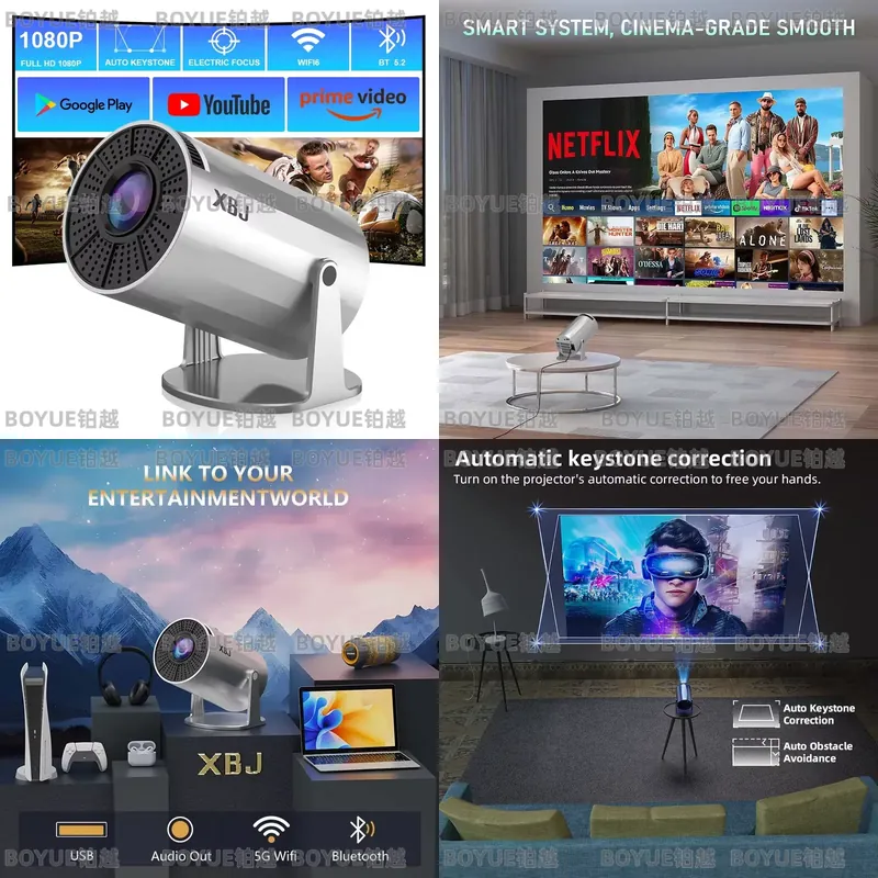 Портативный проектор 4K на And – обзор и цена 4K Smart Projector Android 11 Wifi 6
