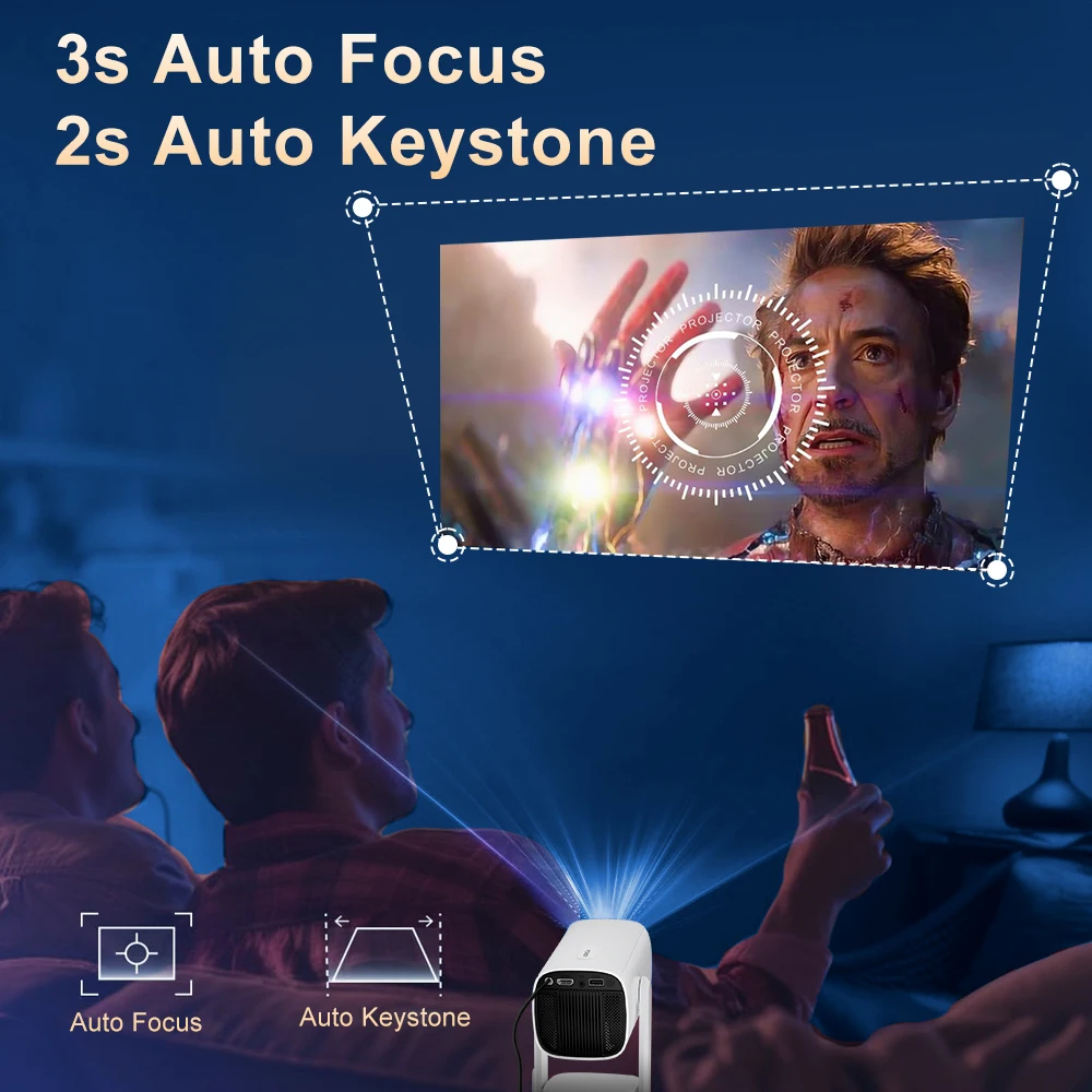 ZDSSY 4K проектор K2 Smart And – обзор и цена Auto Focus Keystone Correction Projector