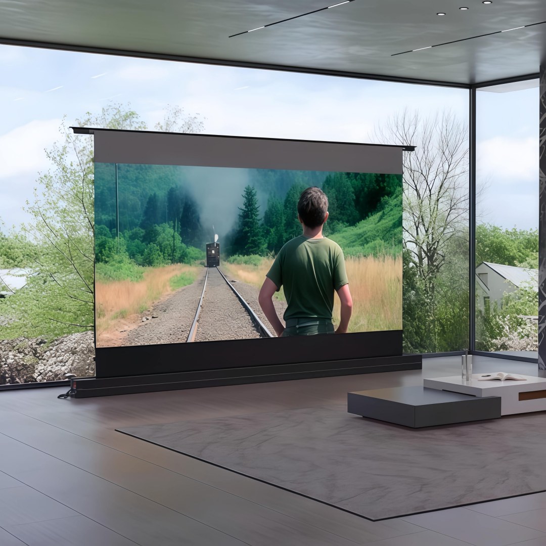 MIVISION новейший электрически – обзор и цена Alr Ambient Light Rejecting Projector Screen