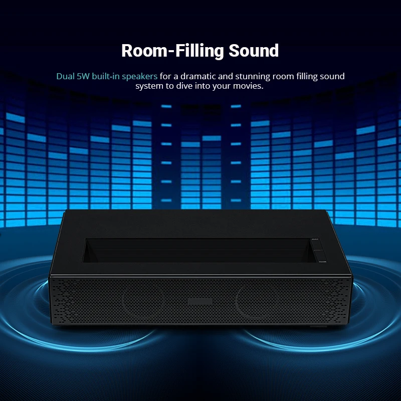 Hotack D068 Full HD короткофок – обзор и цена Ultra Short Throw Laser Projector 4K