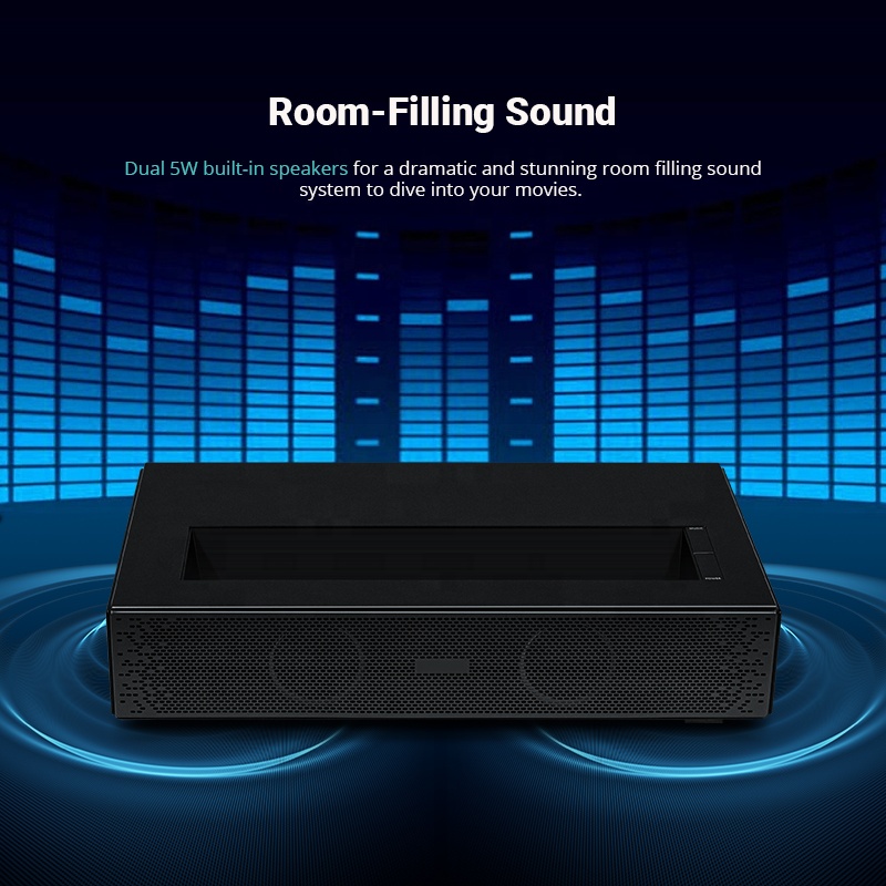 Проектор Hotack Hot Sale D068  – обзор и цена Ultra Short Throw Laser Projector 4K