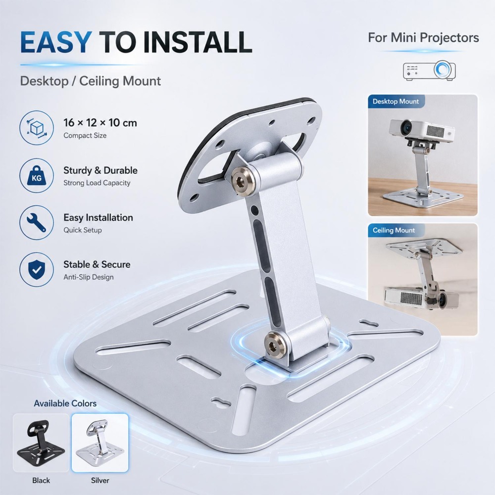 Кронштейн для проектора 360 °  – обзор и цена Projector Ceiling Mount Bracket Universal