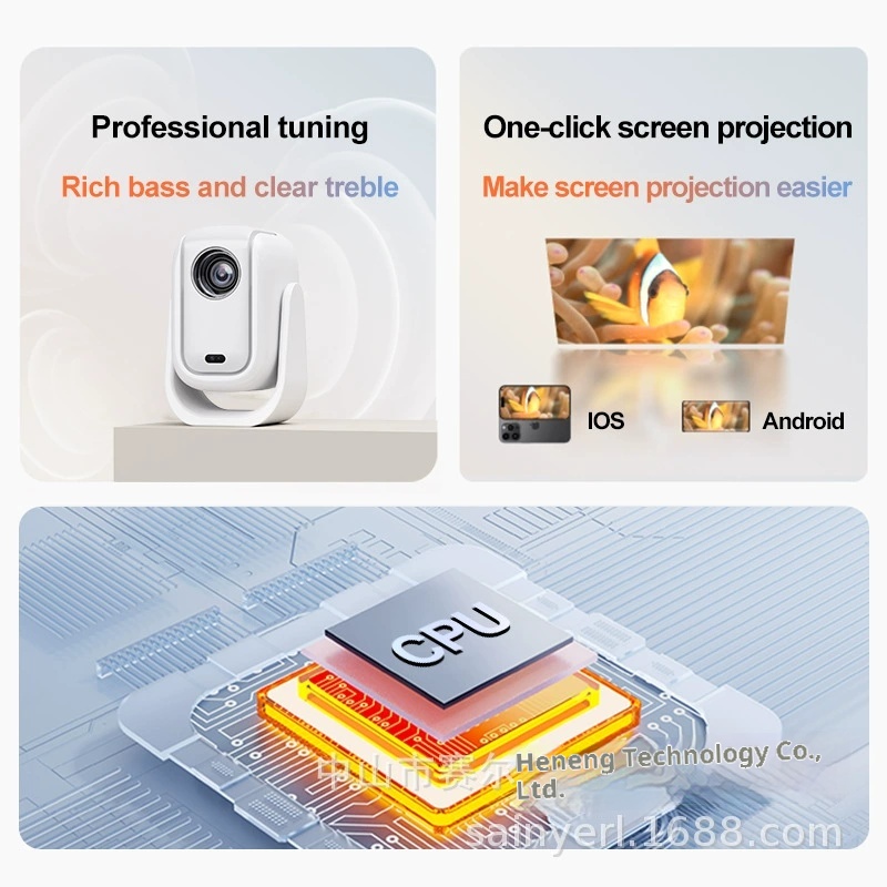 Проектор Saier B13 с автоматич – обзор и цена Auto Focus Keystone Correction Projector