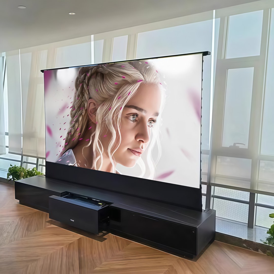 Mivision 72–150-дюймовый элект – обзор и цена Ultra Short Throw Laser Projector 4K