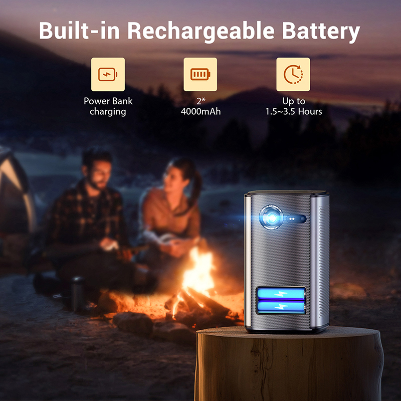 Мини-проектор с аккумулятором, – обзор и цена Mini Portable Projector Rechargeable Battery