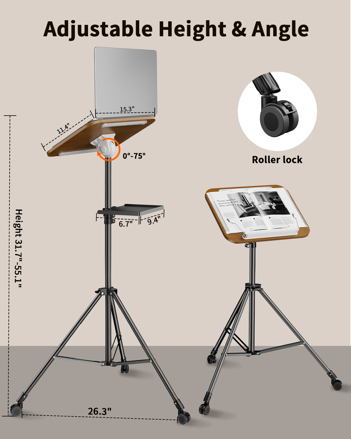 Портативный штатив для ноутбук – обзор и цена Projector Floor Stand Tripod Adjustable