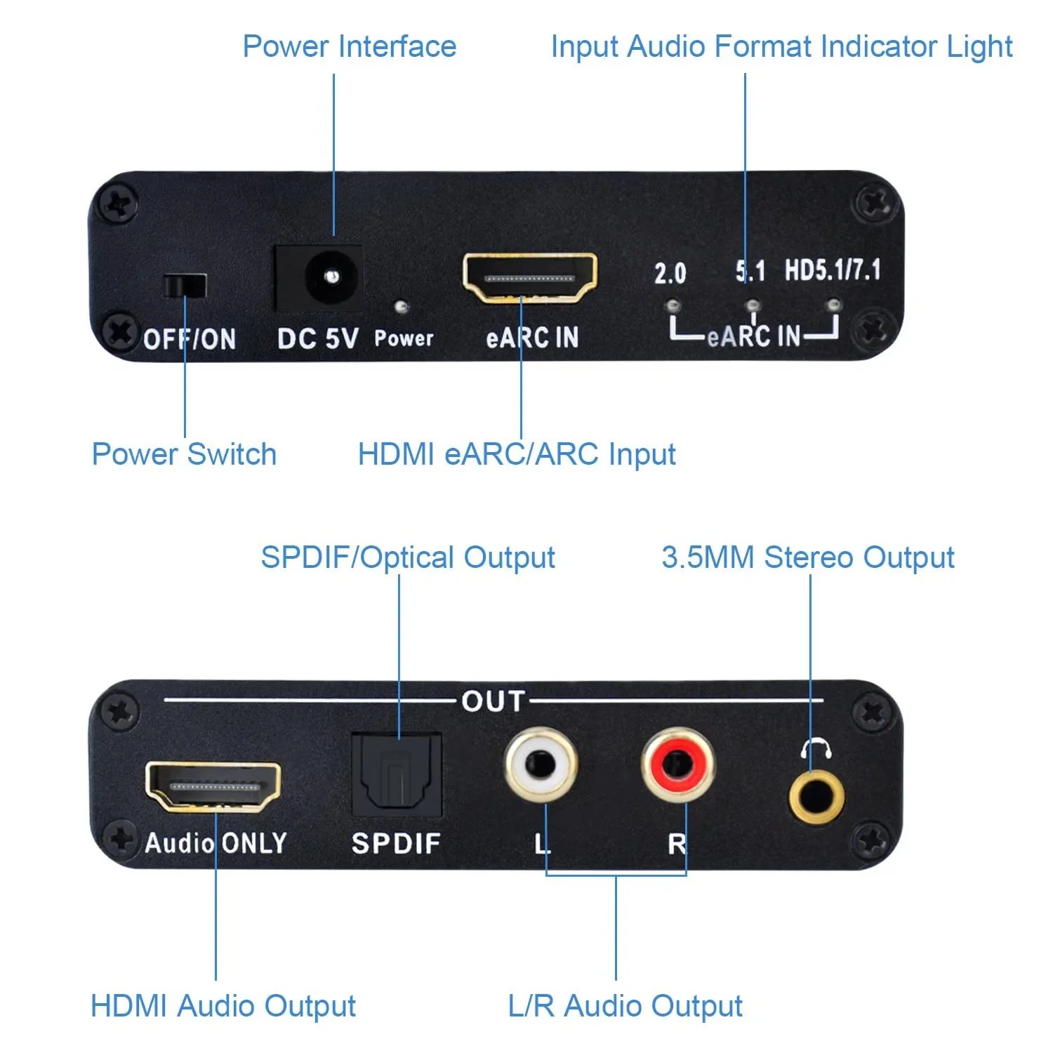 Конвертер-экстрактор аудиосигн – обзор и цена Optical Audio Hdmi Earc Extractor