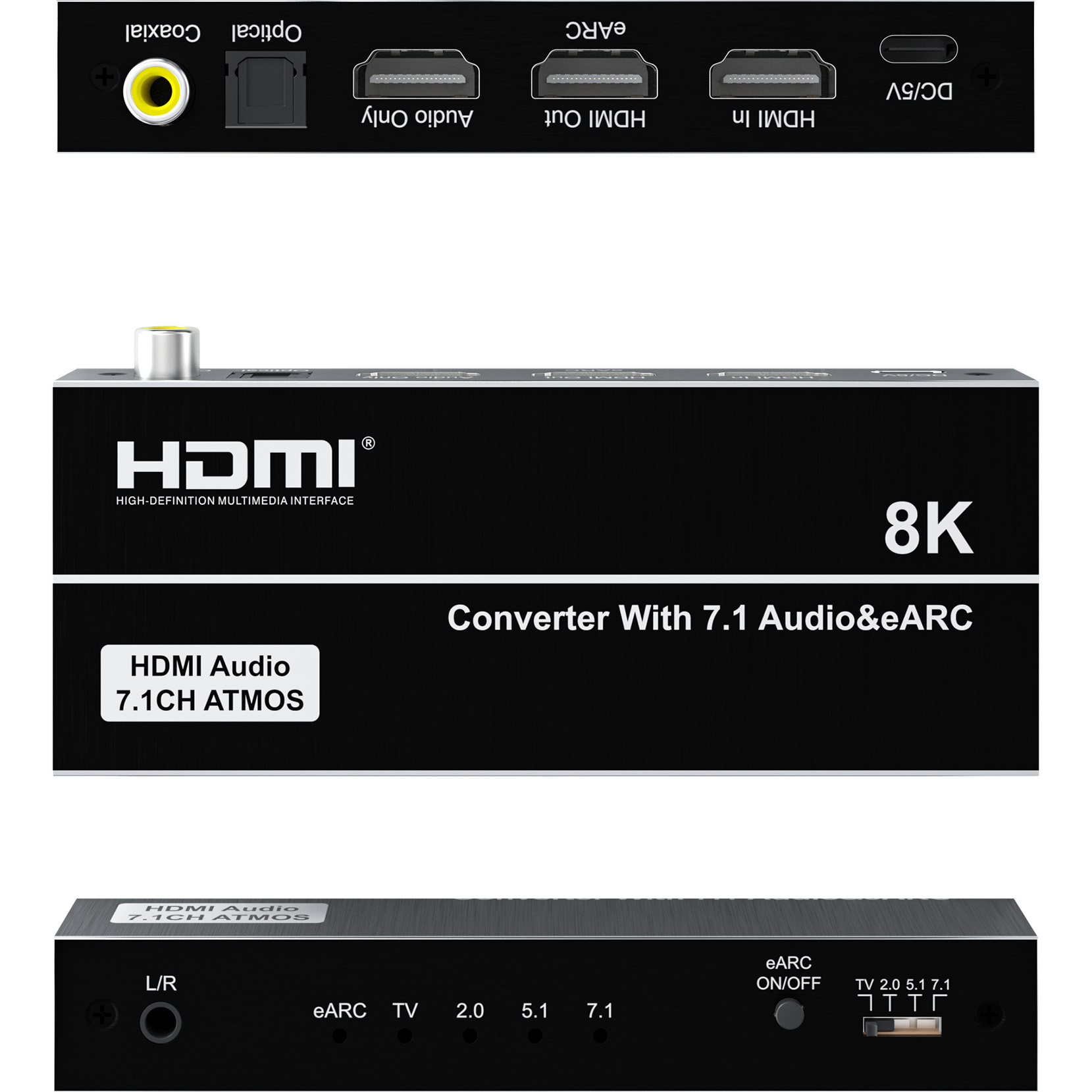 Аудиоэкстрактор 8K HDMI с eARC – обзор и цена Optical Audio Hdmi Earc Extractor