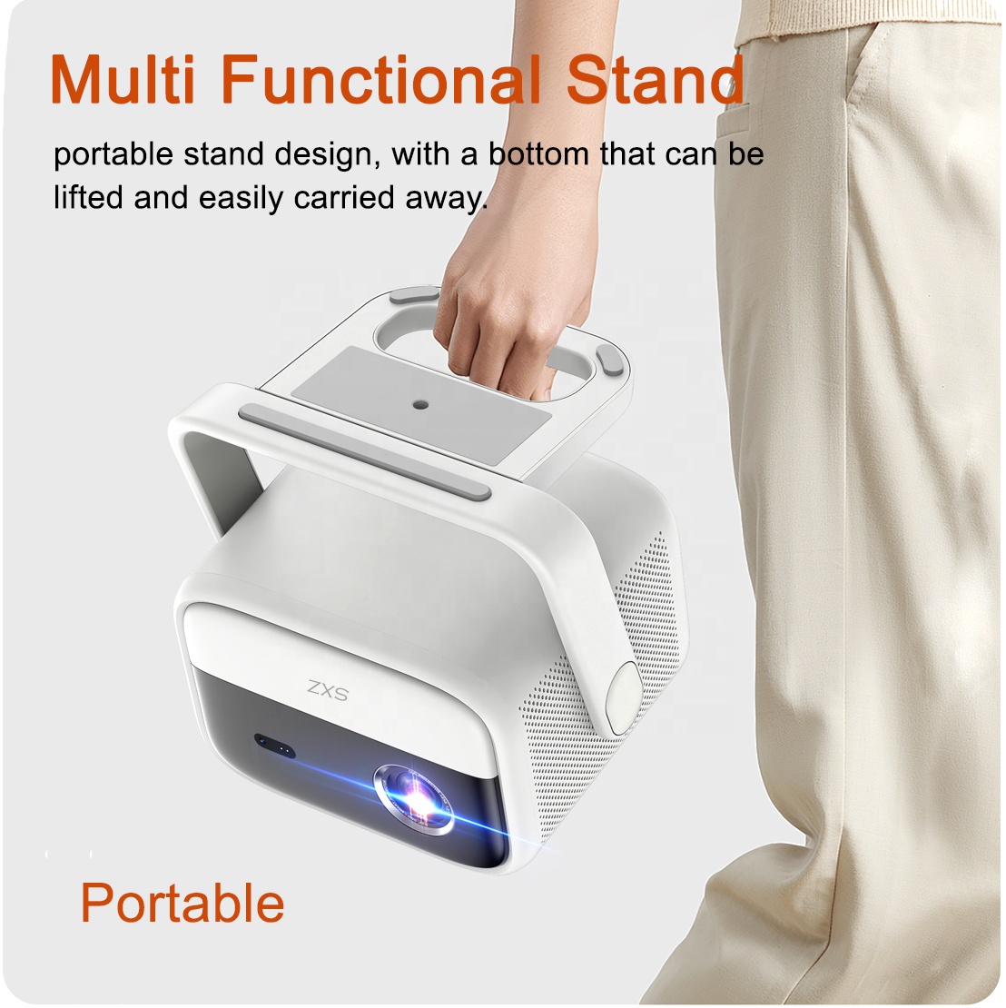 Портативный мини-проектор DLP  – обзор и цена Mini Portable Projector Rechargeable Battery