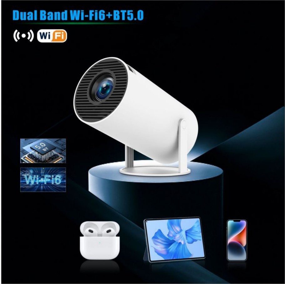 Проектор HY300 pro mini Smart  – обзор и цена 4K Smart Projector Android 11 Wifi 6