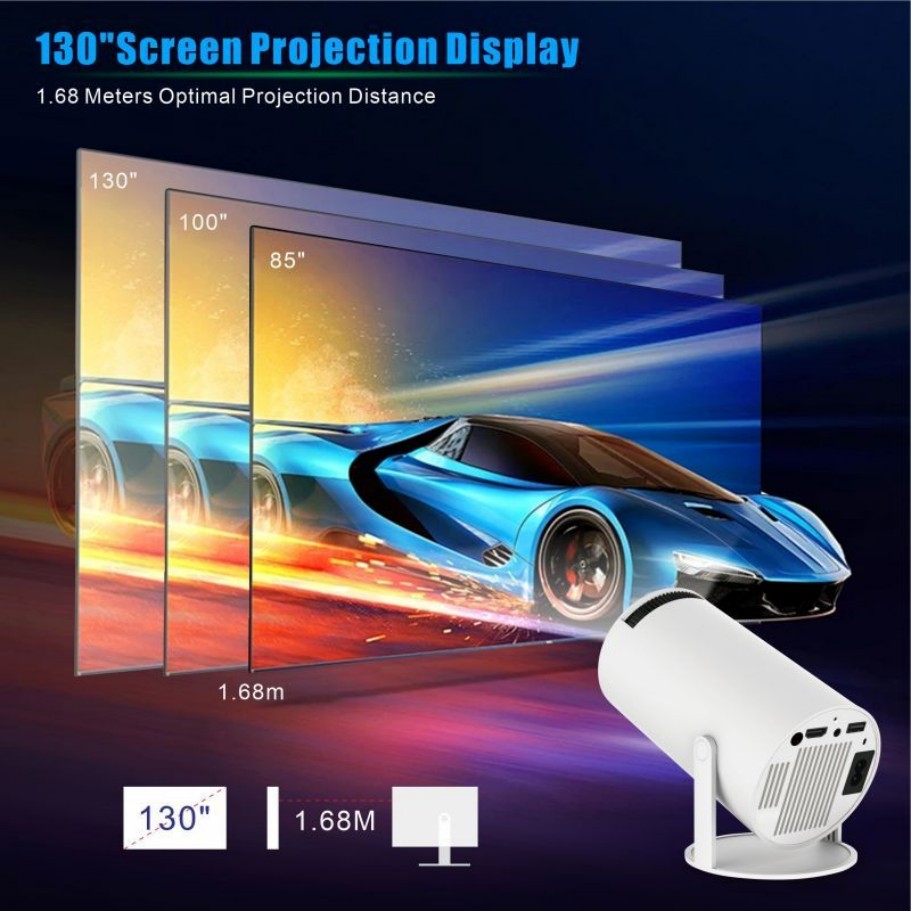 Проектор HY300 pro mini Smart  – обзор и цена 4K Smart Projector Android 11 Wifi 6