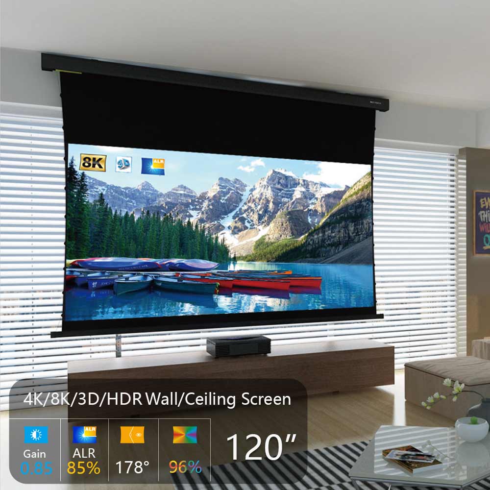 120-дюймовый моторизованный по – обзор и цена Projector Screen 120 Inch Motorized Ambient