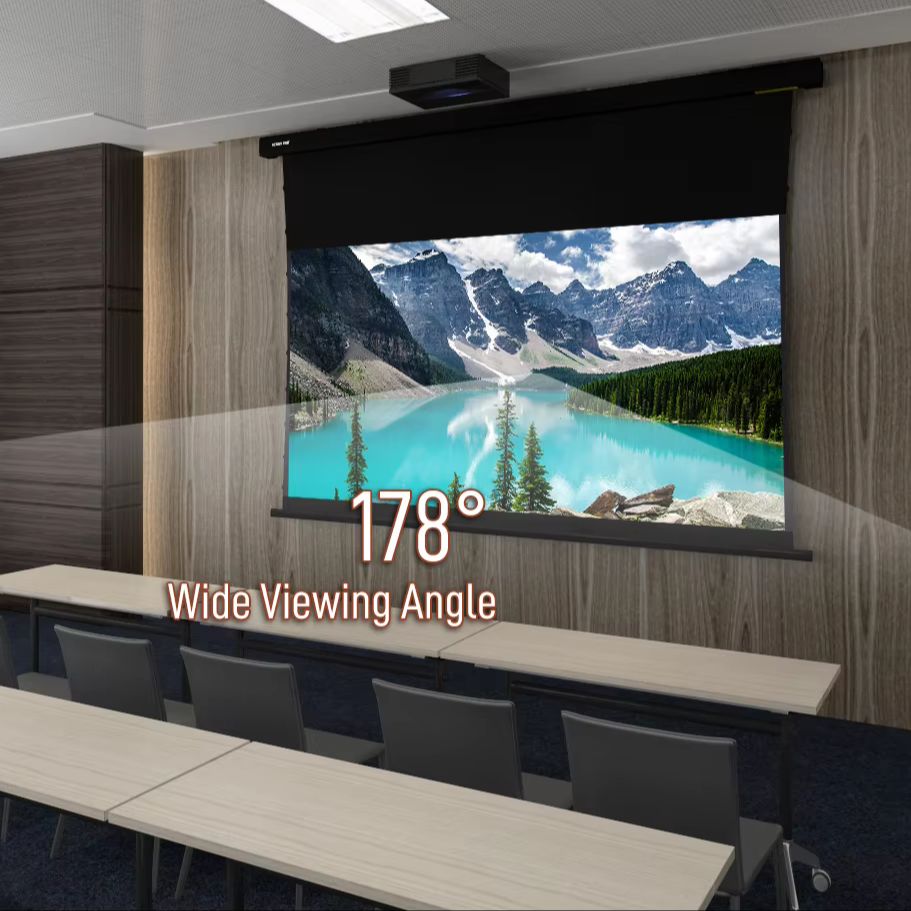 120-дюймовый моторизованный по – обзор и цена Projector Screen 120 Inch Motorized Ambient