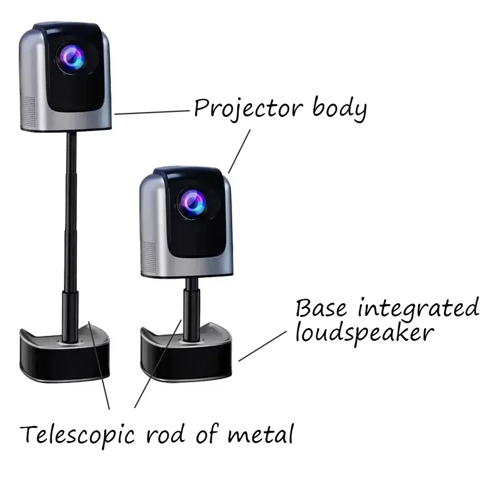 Проектор-трипод с Hi-Fi колонк – обзор и цена 4K Smart Projector Android 11 Wifi 6
