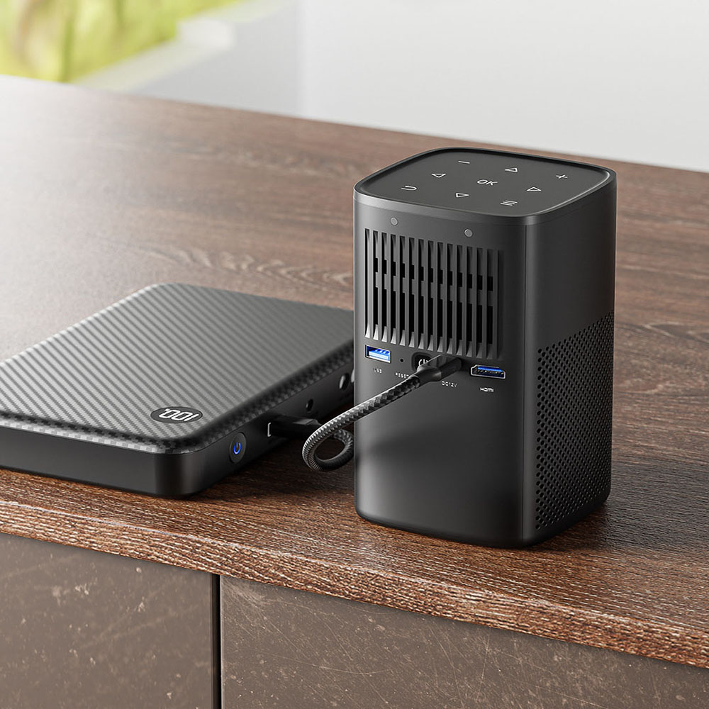 Поддержка 4K, встроенный динам – обзор и цена Mini Portable Projector Rechargeable Battery