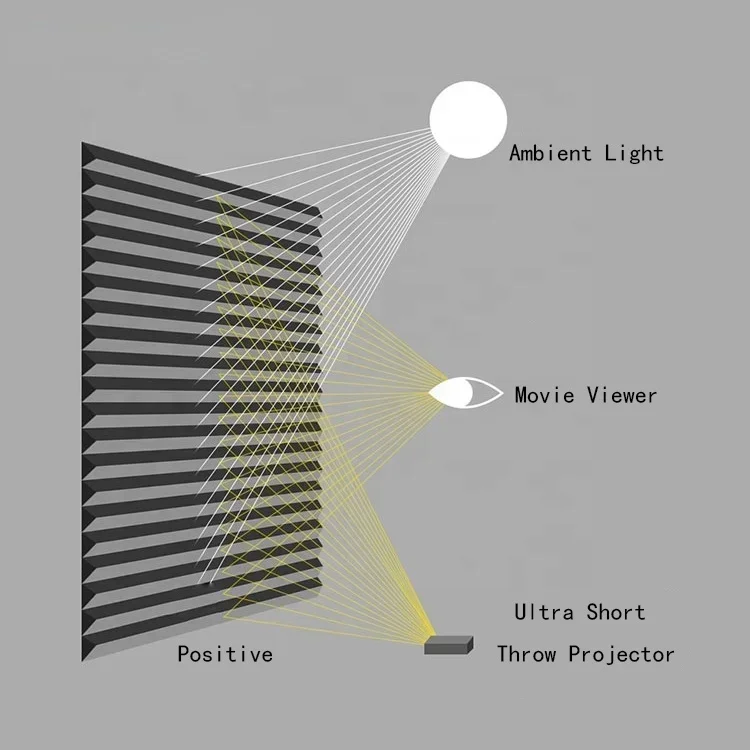 80 100 120 дюймов сверхкоротко – обзор и цена Alr Ambient Light Rejecting Projector Screen
