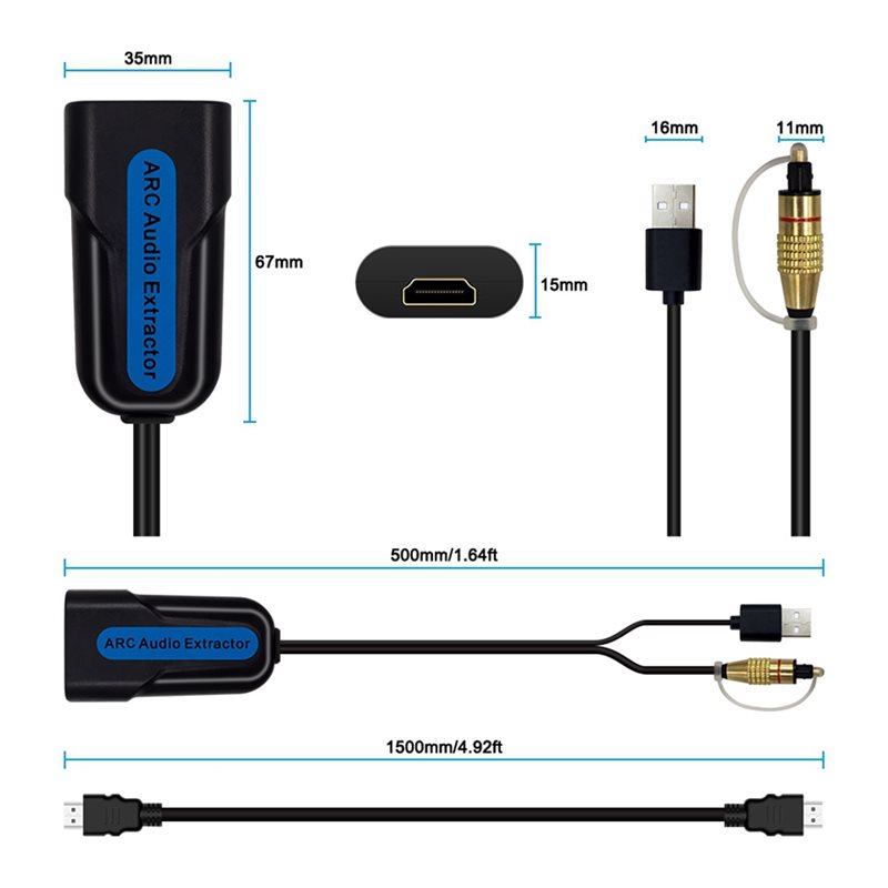 【СТАБИЛЬНОЕ КАЧЕСТВО】Аудиоэкст – обзор и цена Optical Audio Hdmi Earc Extractor