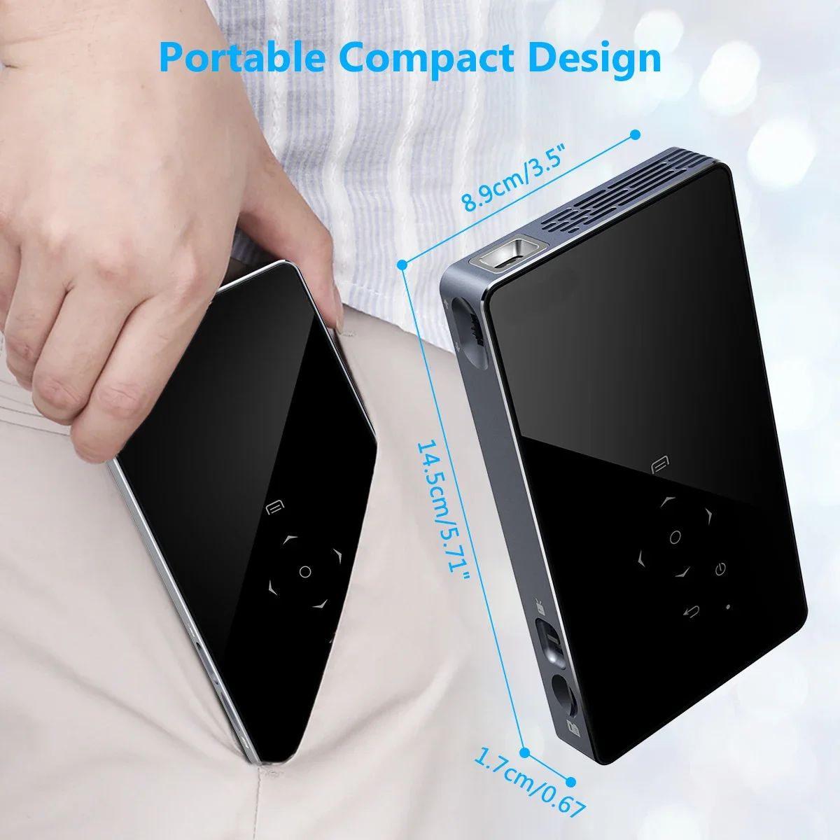 Портативный мини-проектор Andr – обзор и цена Mini Portable Projector Rechargeable Battery