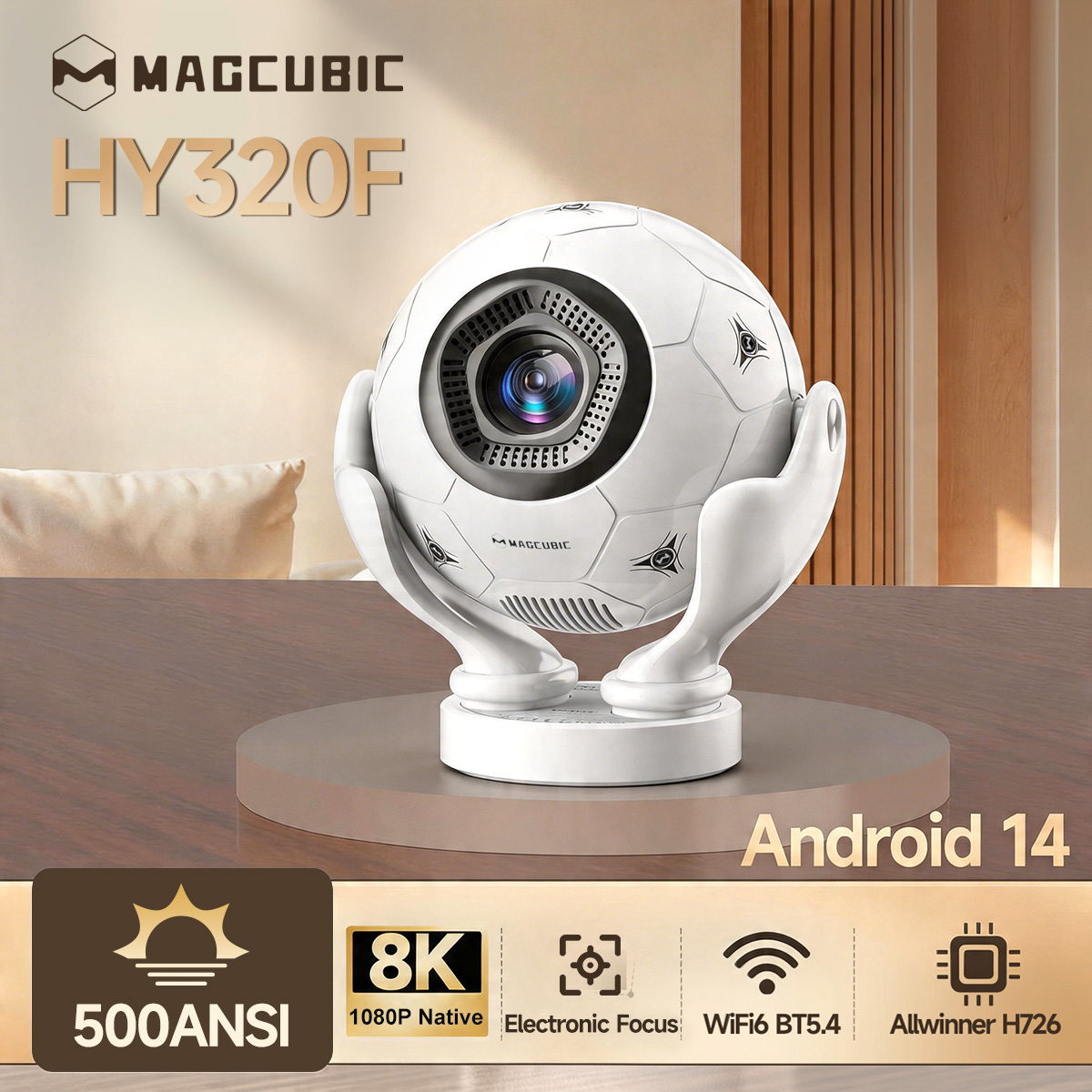 Проектор Magcubic с голосовым  – обзор и цена Auto Focus Keystone Correction Projector