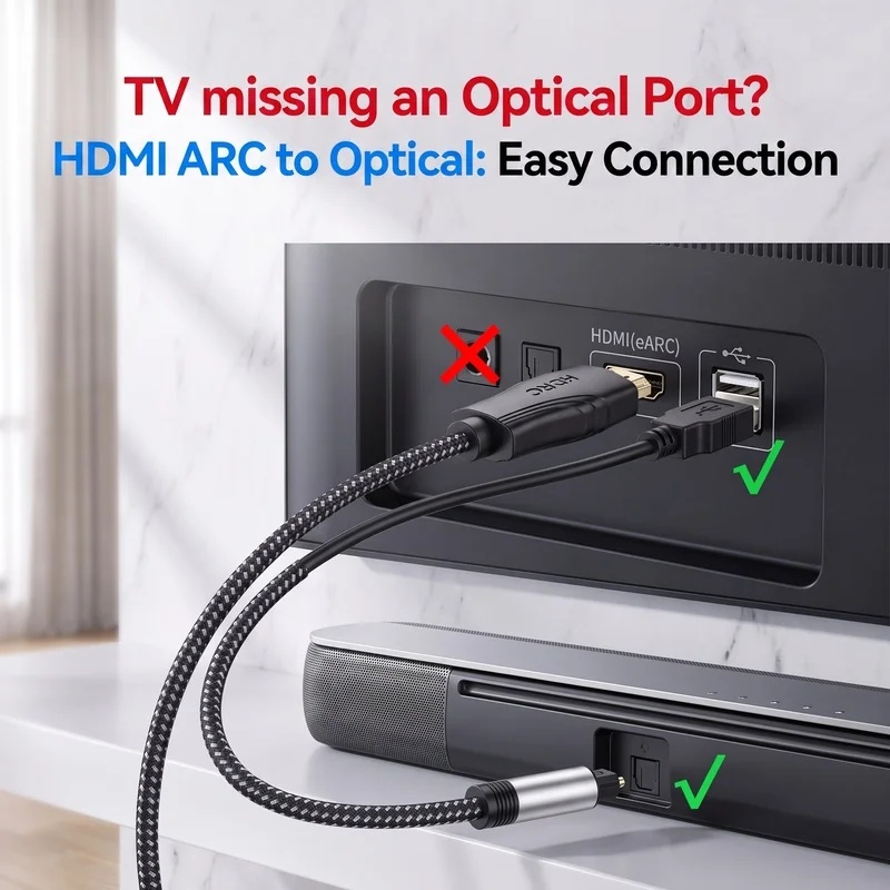 Кабель-экстрактор аудиосигнала – обзор и цена Optical Audio Hdmi Earc Extractor