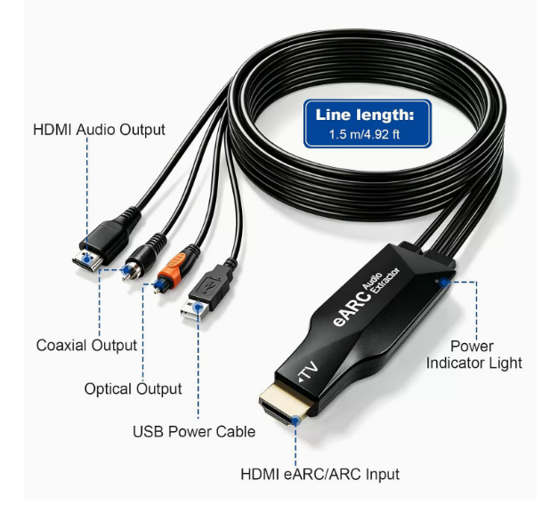 HDMIeARC/ARC – устройство для  – обзор и цена Optical Audio Hdmi Earc Extractor