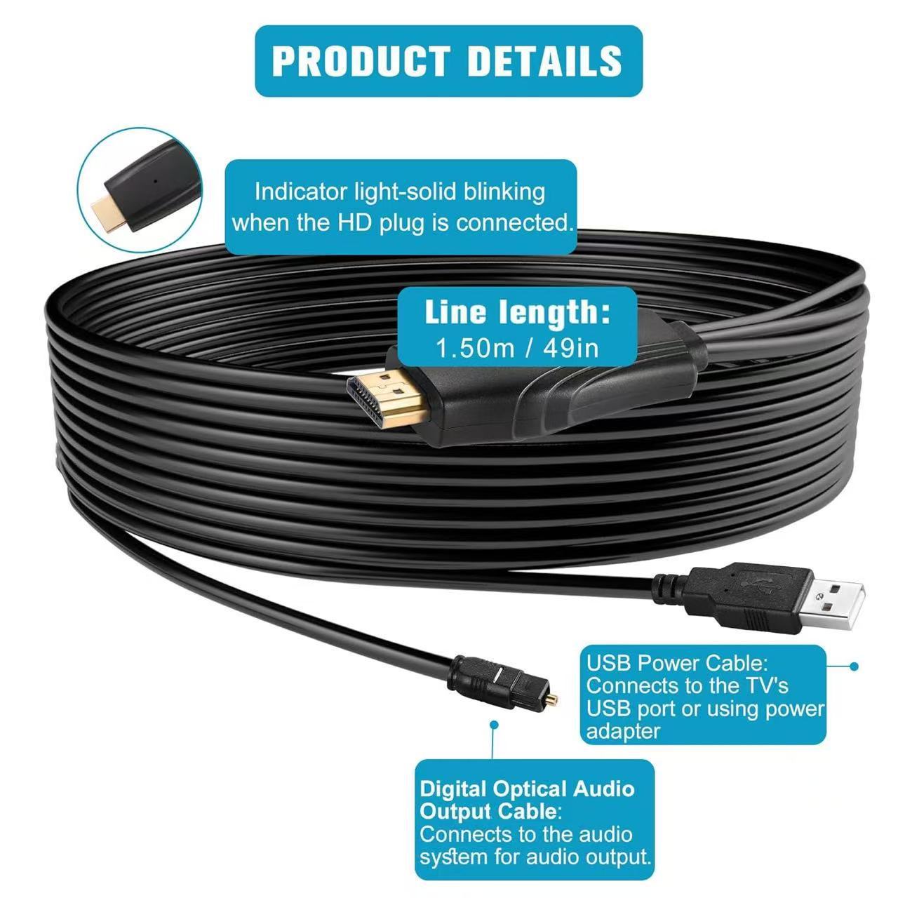 Кабель-экстрактор аудиосигнала – обзор и цена Optical Audio Hdmi Earc Extractor