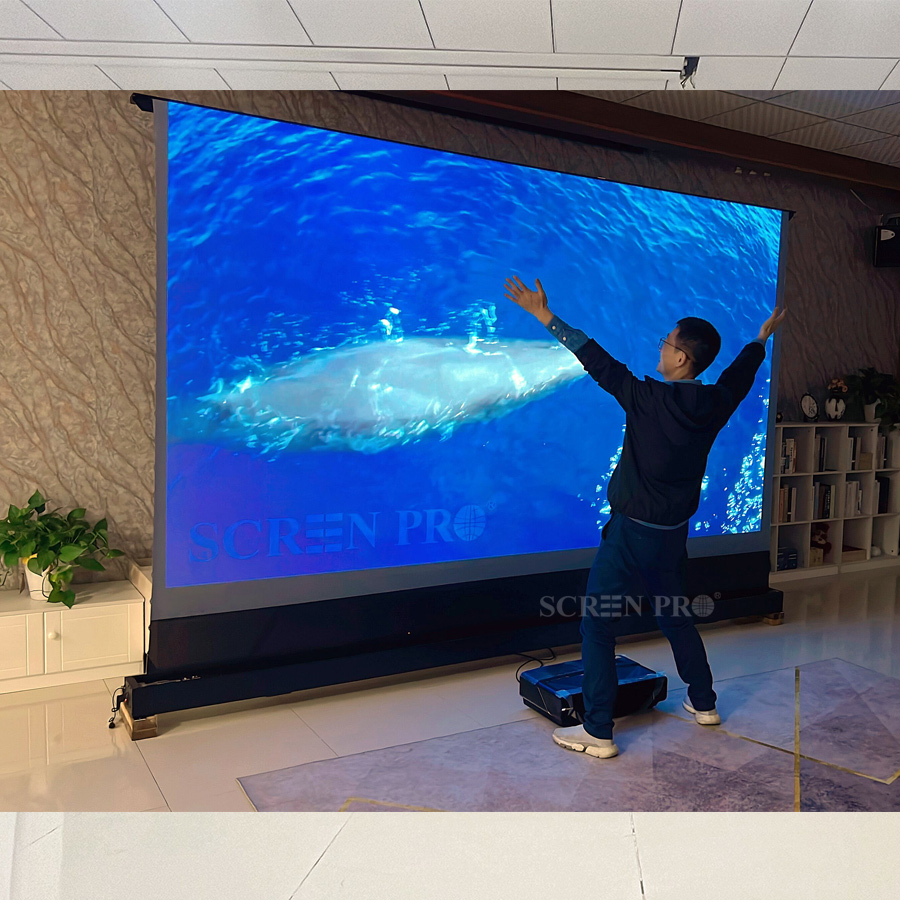 Screen Pro Электрический этаж  – обзор и цена Ultra Short Throw Laser Projector 4K