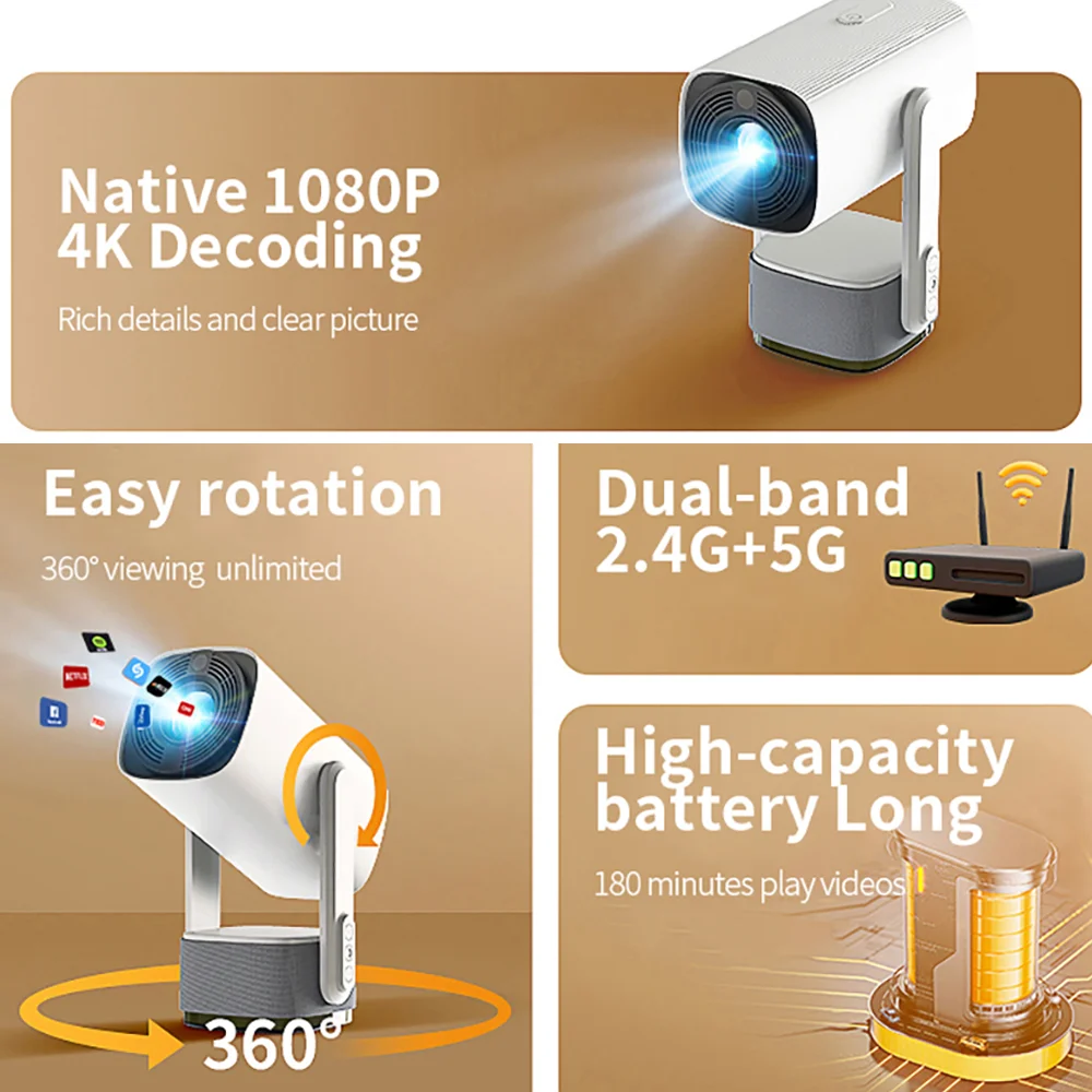 Мини-проектор с перезаряжаемой – обзор и цена Mini Portable Projector Rechargeable Battery