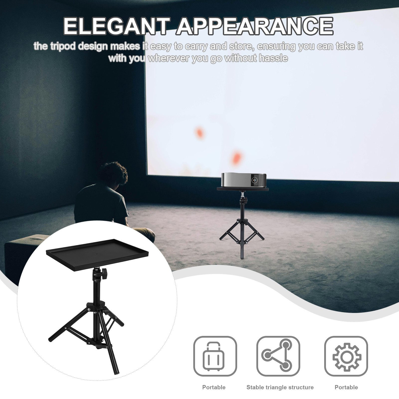 Подставка для проектора, штати – обзор и цена Projector Floor Stand Tripod Adjustable