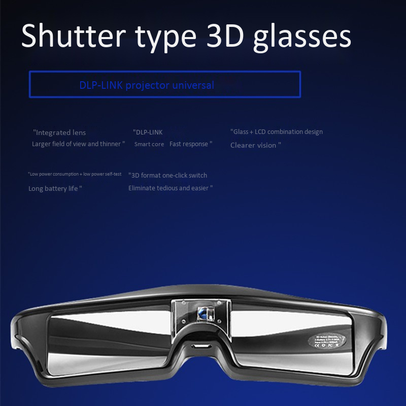 3D пленочные очки для лазерног – обзор и цена Active 3D Glasses Dlp Link Projector