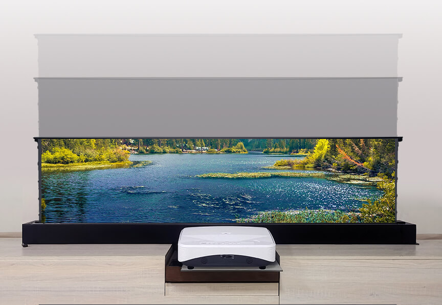 R 110-дюймовый проекционный эк – обзор и цена Ultra Short Throw Laser Projector 4K
