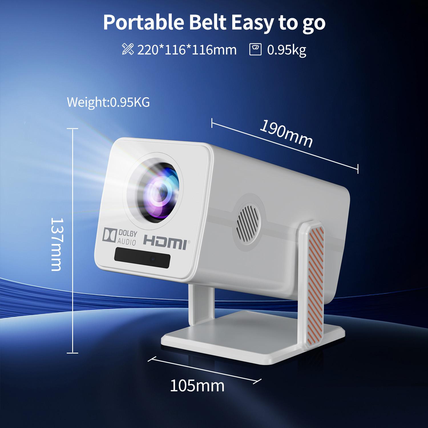 Проектор HM103 Smart Android 1 – обзор и цена Auto Focus Keystone Correction Projector