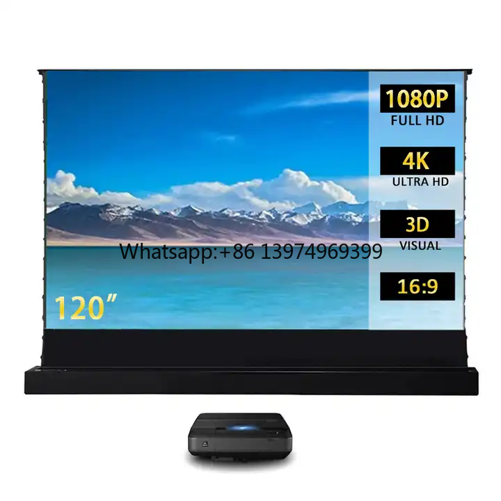 120-дюймовый лазерный ультрако – обзор и цена Projector Screen 120 Inch Motorized Ambient