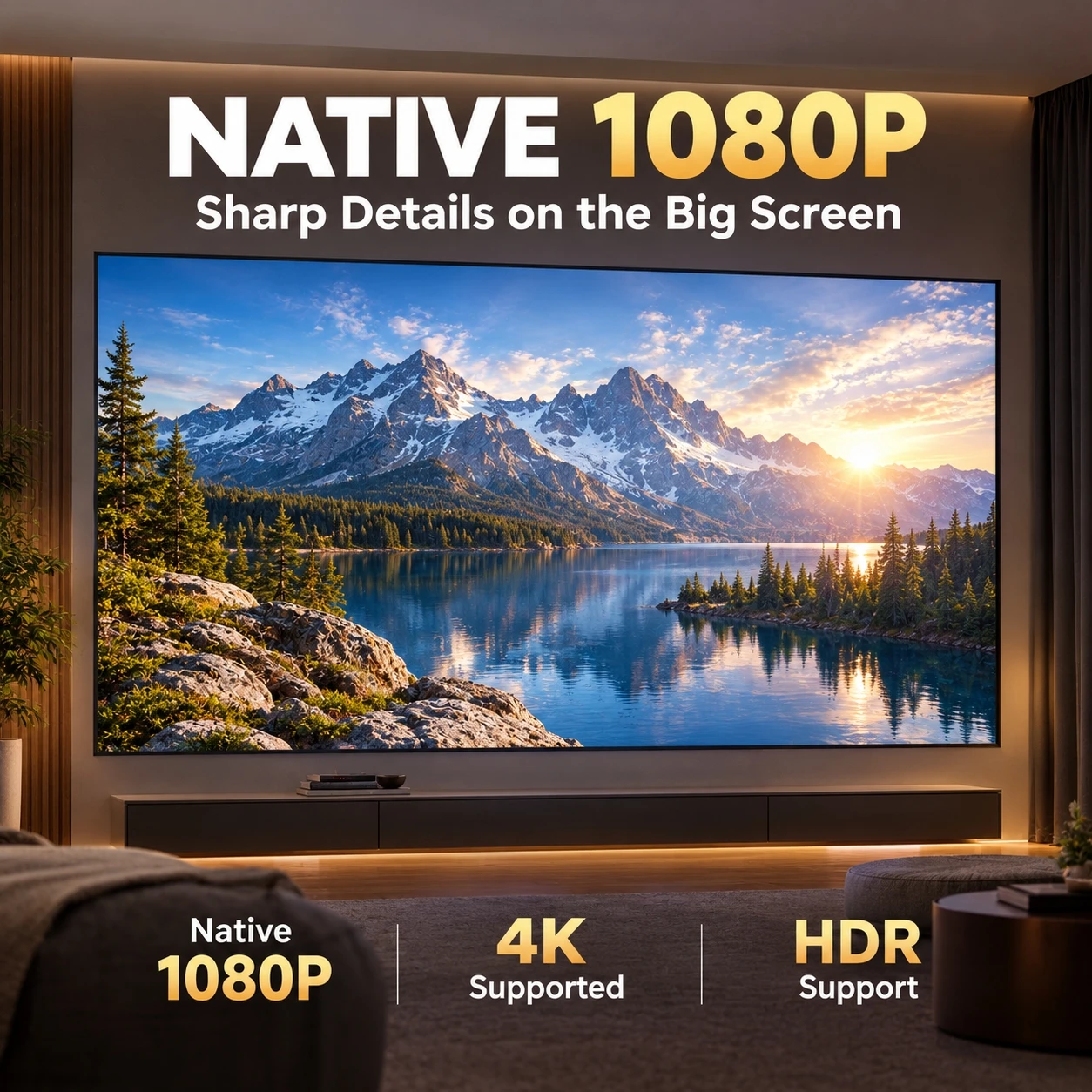 Новый проектор A9S 4K 4000ANSI – обзор и цена Auto Focus Keystone Correction Projector