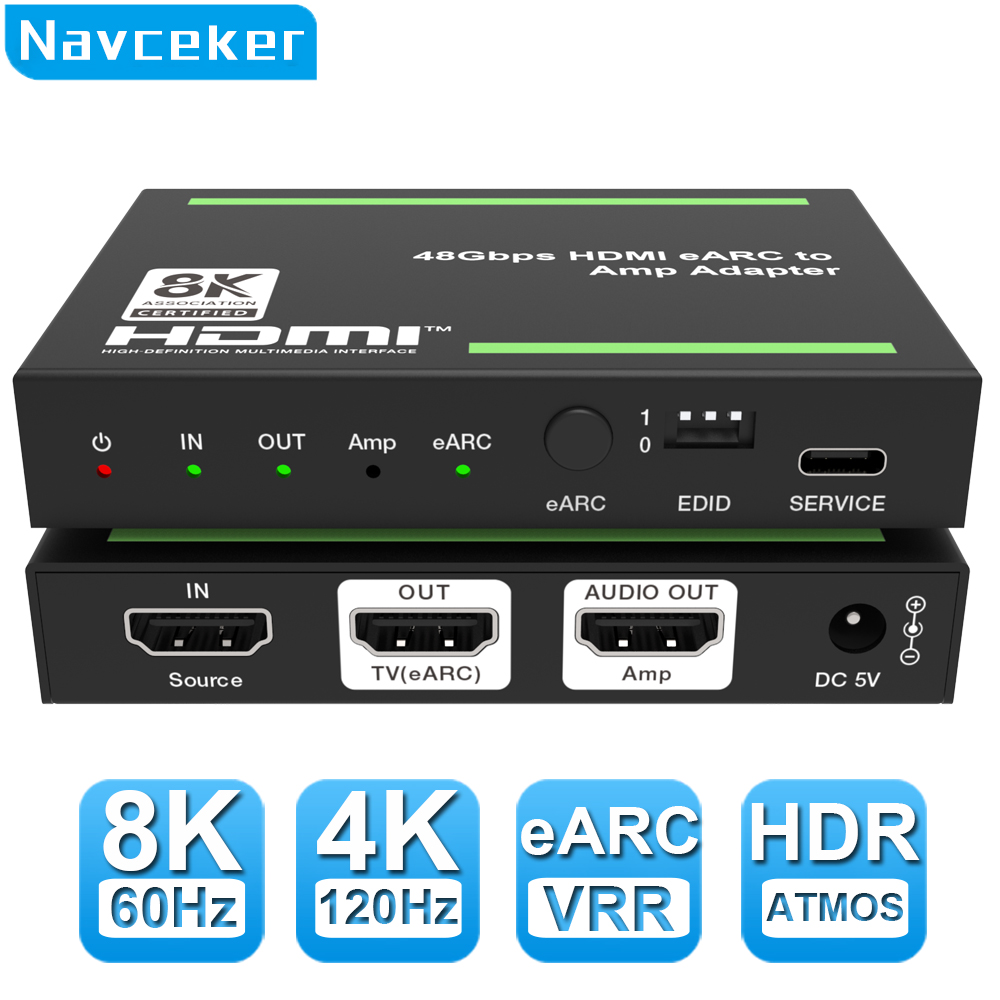 Navceke 4K 120Hz HDMI 2.1 EARC – обзор и цена Optical Audio Hdmi Earc Extractor